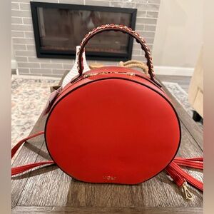 Orange Circle Crossbody Bag